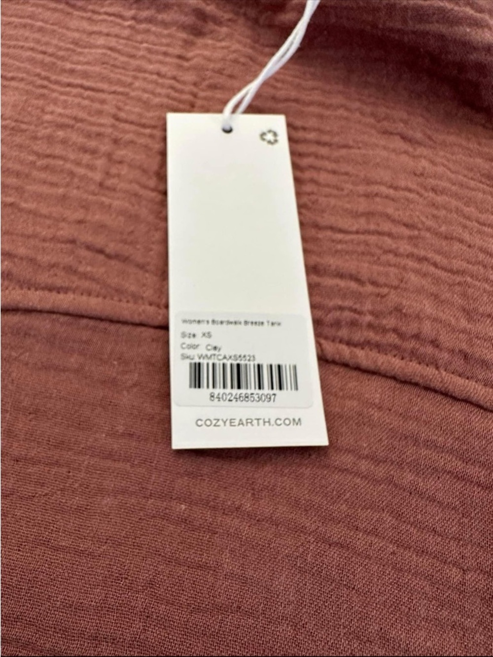 Cozy Earth Mauve V-Neck Sleeveless Tank Top - Picture 8 of 10
